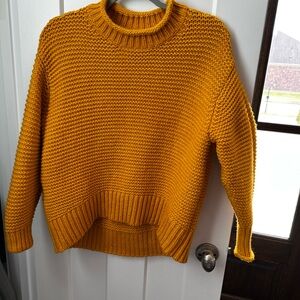 Lou & Gray for Loft knitted yellow sweater Size medium